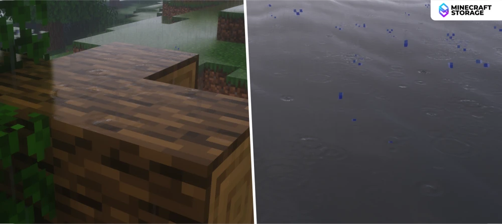 Wet Blocks and Droplets